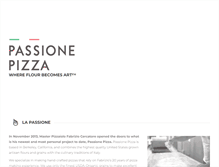 Tablet Screenshot of passionepizza.com